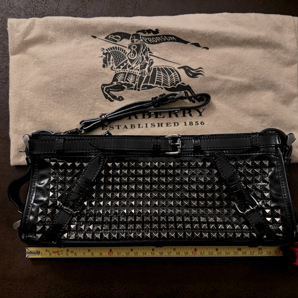 Burberry Prorsum Clutch in black studded